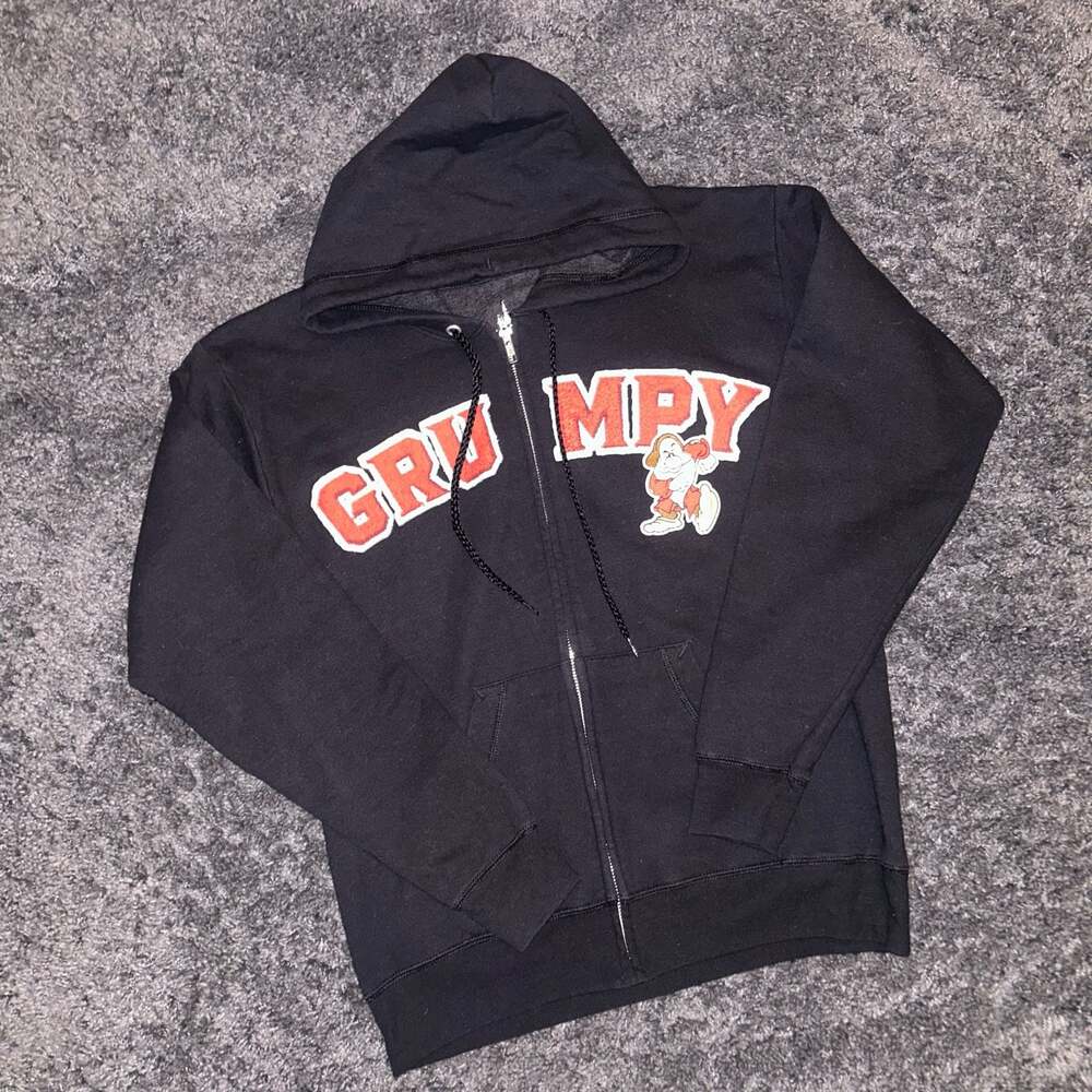Vintage Y2K/2000s Disney Grumpy Zip Up Hoodie! Good... M7